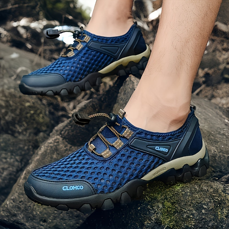 VELQARO - Men's Mesh Sneakers for Cushioned Outdoor Comfort