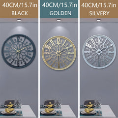 KLOVYRA - Silent Industrial Wall Clock That Anchors the Room
