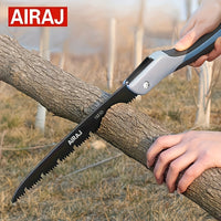 KERVANO - Folding Wood Saw for Controlled Cord-Free Cutting