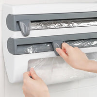 TIEROVA - Tiered Kitchen Wrap Organizer For Clear Counters