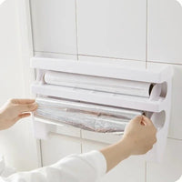 TIEROVA - Tiered Kitchen Wrap Organizer For Clear Counters