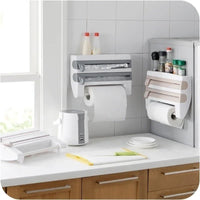 TIEROVA - Tiered Kitchen Wrap Organizer For Clear Counters