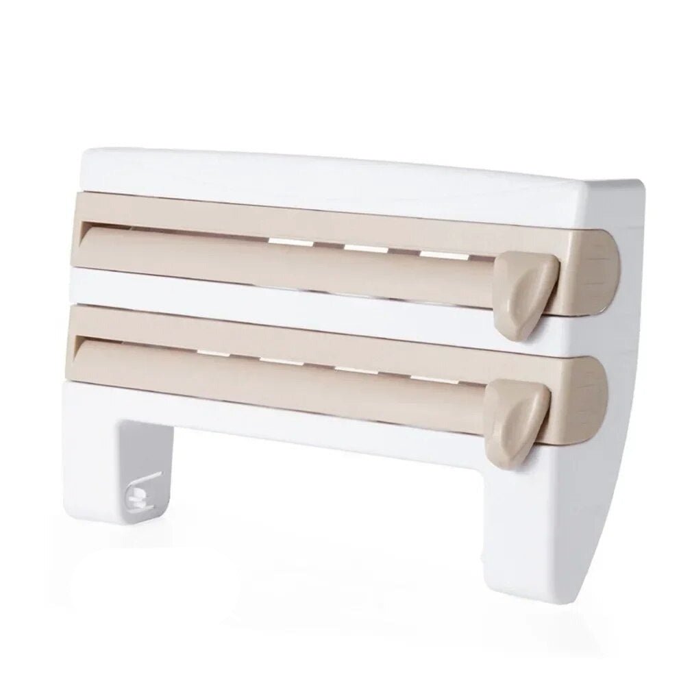 TIEROVA - Tiered Kitchen Wrap Organizer For Clear Counters