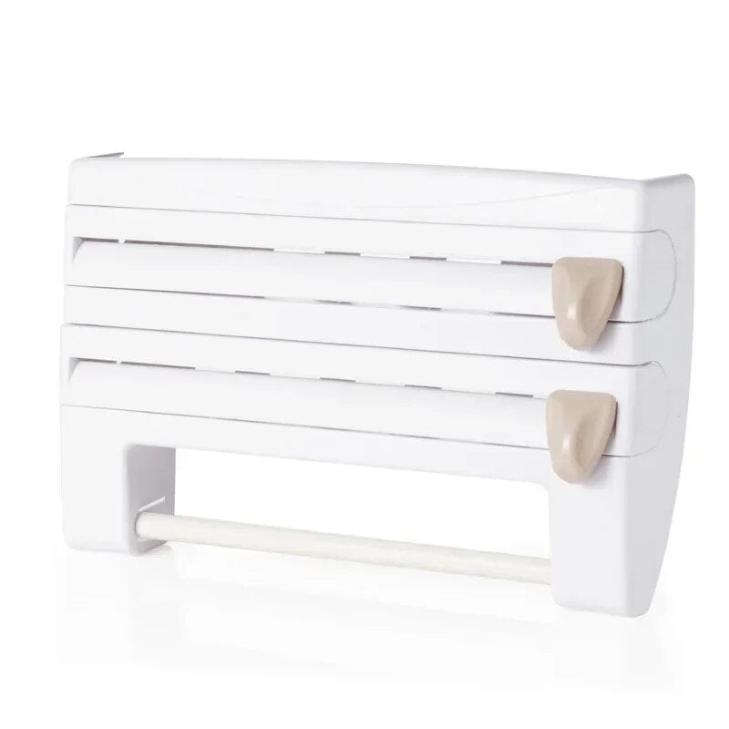 TIEROVA - Tiered Kitchen Wrap Organizer For Clear Counters