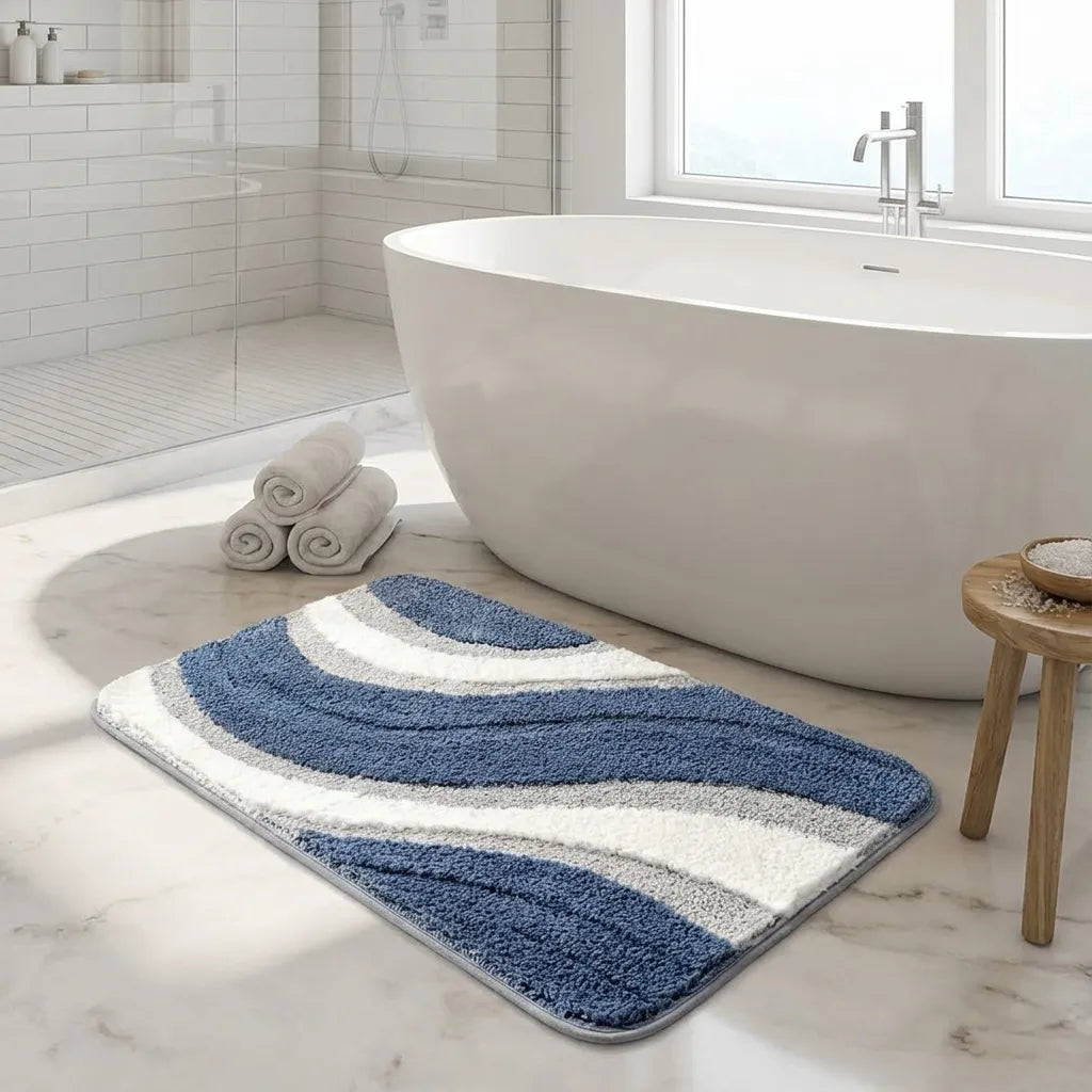 MIRELVA - Cashmere-Soft Bath Rug for Dry, Slip-Free Floors