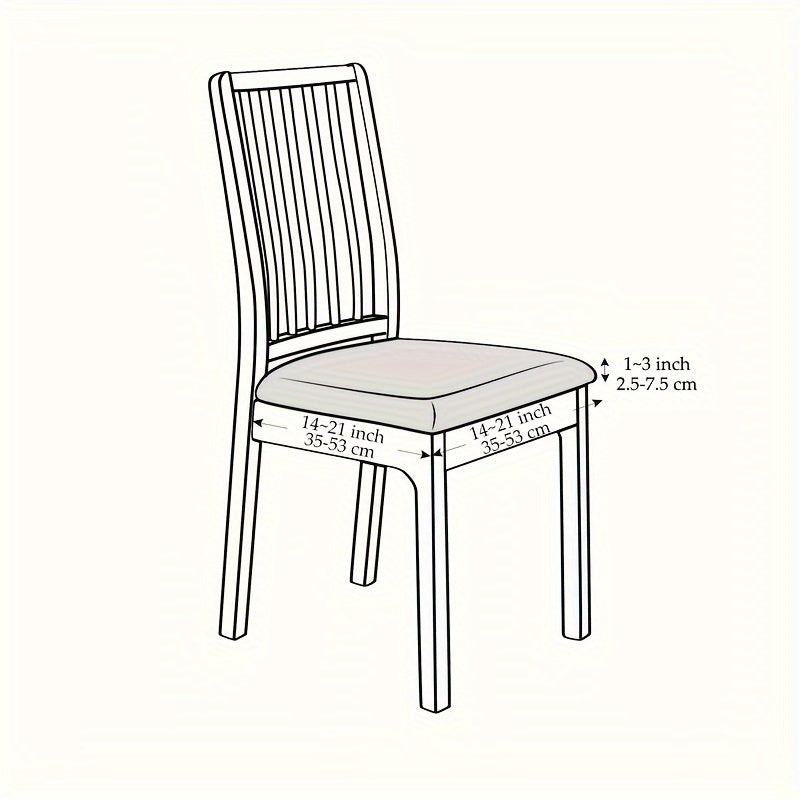 JACQURENEW - Stretch Jacquard Chair Covers for Statement Dining Seating