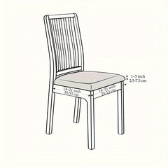 JACQURENEW - Stretch Jacquard Chair Covers for Statement Dining Seating