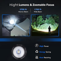 VELQORA - Rechargeable Zoom Flashlight for Hands-Free Repairs