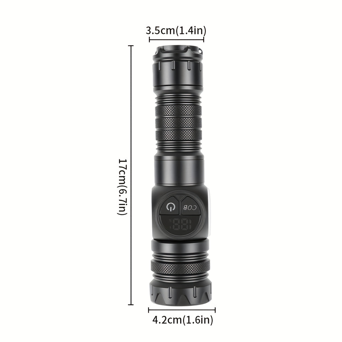 VELQORA - Rechargeable Zoom Flashlight for Hands-Free Repairs