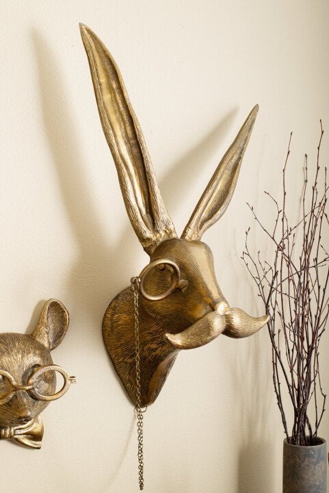 FAUNYRA - Hand-Painted Animal Wall Heads for a Playful Focal Point