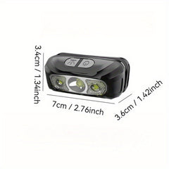 LUMZARO - Rechargeable LED Headlamp Set for Hands-Free Lighting