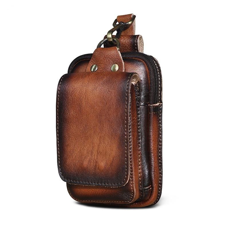 VYRELLO - Leather Waist Pack for Secure Hands-Free Carry