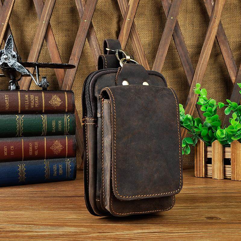 VYRELLO - Leather Waist Pack for Secure Hands-Free Carry