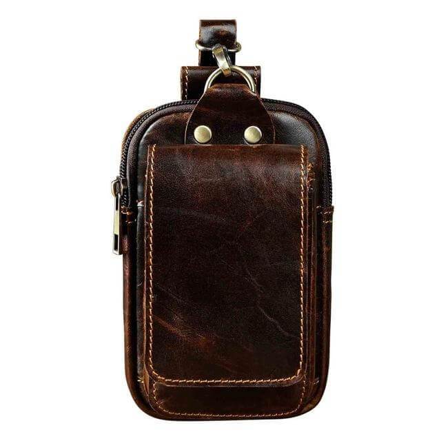 VYRELLO - Leather Waist Pack for Secure Hands-Free Carry