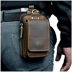 VYRELLO - Leather Waist Pack for Secure Hands-Free Carry