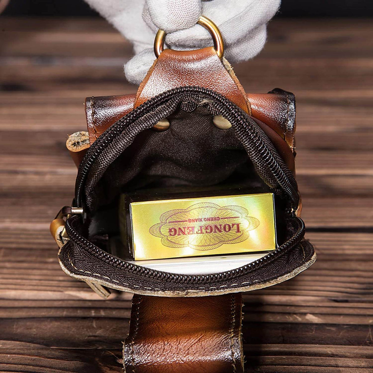 VYRELLO - Leather Waist Pack for Secure Hands-Free Carry