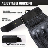 Men'S Hard Shell Protective Gloves, Touch Screen Tactical Gloves, Suitable for Outdoor Sports, Climbing, Hiking, Men And Women, Summer Winter