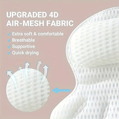 SOAKORA - Sculpted Bath Pillow for Neck and Back Support
