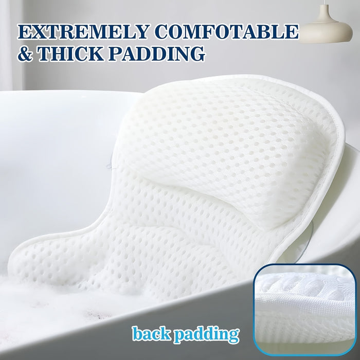 SOAKORA - Sculpted Bath Pillow for Neck and Back Support