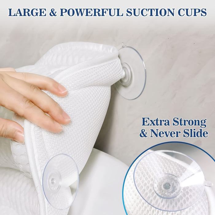 SOAKORA - Sculpted Bath Pillow for Neck and Back Support