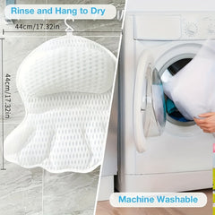 SOAKORA - Sculpted Bath Pillow for Neck and Back Support