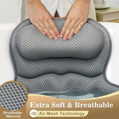 SOAKORA - Sculpted Bath Pillow for Neck and Back Support