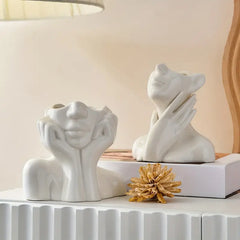 SCULVIA - Sculptural Ceramic Vase for an Artful Focal Point