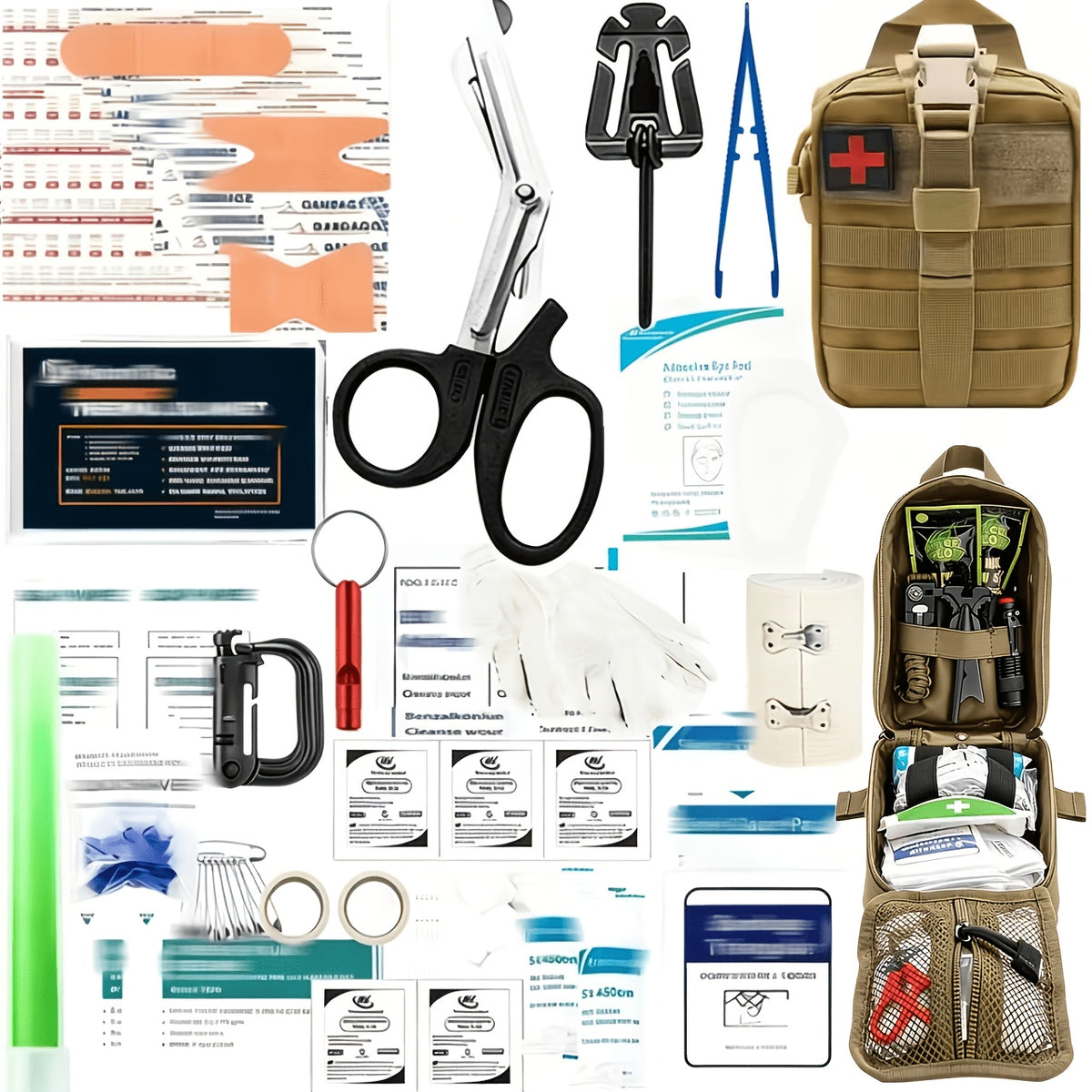 AIDVORA - Portable MOLLE First Aid Kit for Outdoor Emergencies