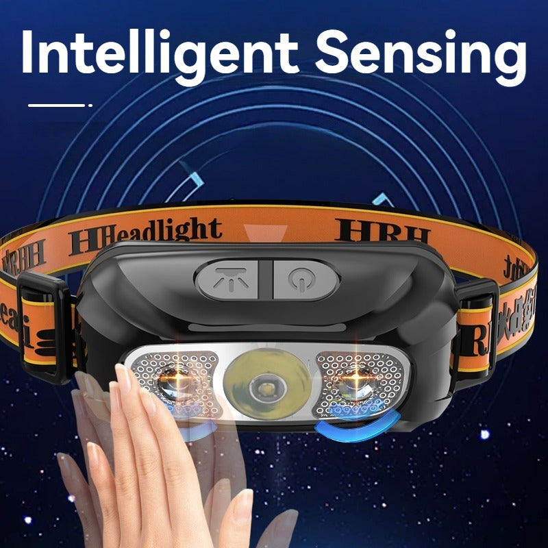 LUMZARO - Rechargeable LED Headlamp Set for Hands-Free Lighting