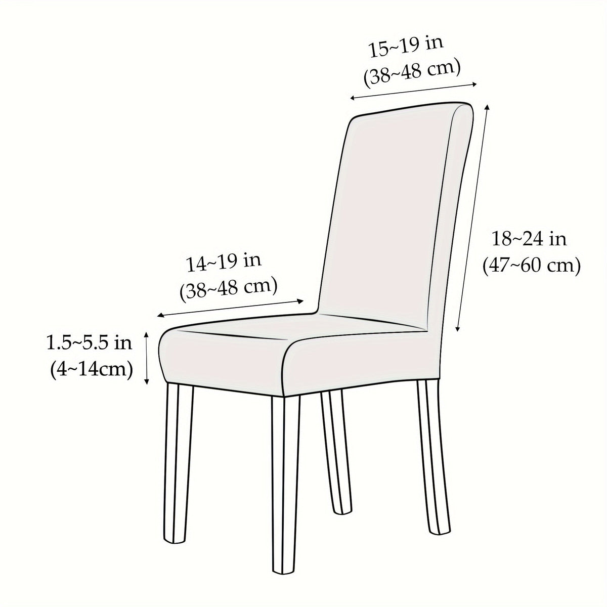 DRAPIVA - Stretch Velvet Chair Covers for Refined Statement Seating