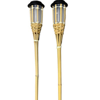 FLAMEGLOW – Solar Bamboo LED Lights for Outdoor Ambiance