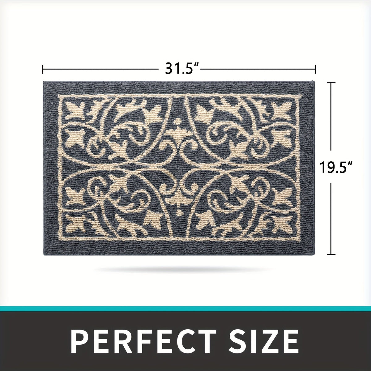 PUREHOME - Low-Profile Entryway Rug That Keeps Floors Clean