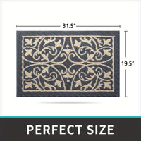 PUREHOME - Low Profile Indoor Mat Entryway Rug Non-Slip