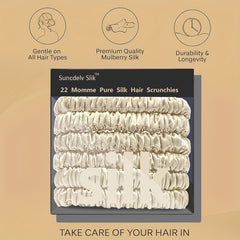 TRESYVA - Silk Scrunchie Set for Gentle, Friction-Reducing Styling
