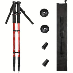 TRAVYLO - Adjustable Trekking Poles for Balanced Trail Support
