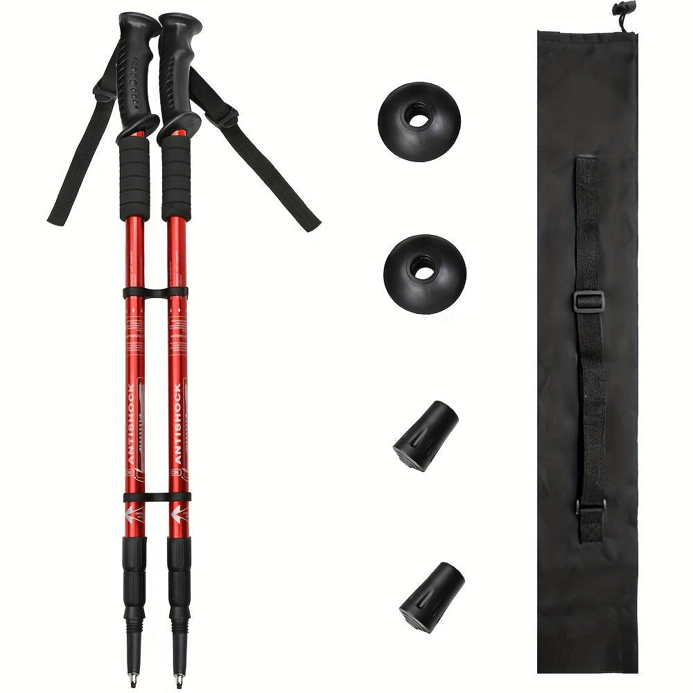 TRAVYLO - Adjustable Trekking Poles for Balanced Trail Support