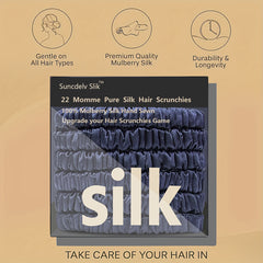 TRESYVA - Silk Scrunchie Set for Gentle, Friction-Reducing Styling