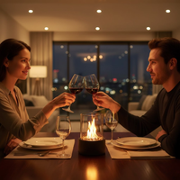 IGNELORA - Tabletop Bioethanol Fireplace for Smoke-Free Ambience