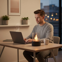 IGNELORA - Tabletop Bioethanol Fireplace for Smoke-Free Ambience