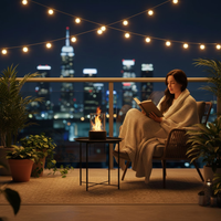 IGNELORA - Tabletop Bioethanol Fireplace for Smoke-Free Ambience