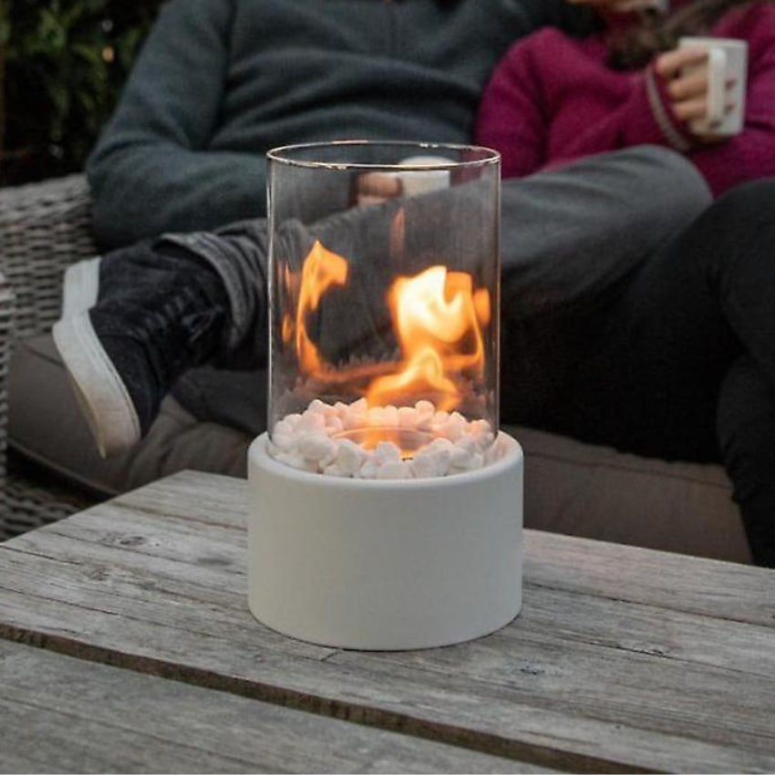 IGNELORA - Tabletop Bioethanol Fireplace for Smoke-Free Ambience