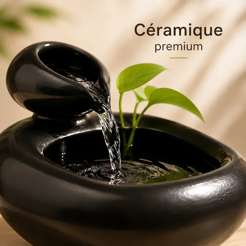 FELUVO - Filter-Free Ceramic Cat Fountain for Easy Hydration