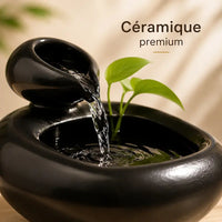 Fontaine à eau chat céramique sans filtre - Éco et zen | ClayFlow