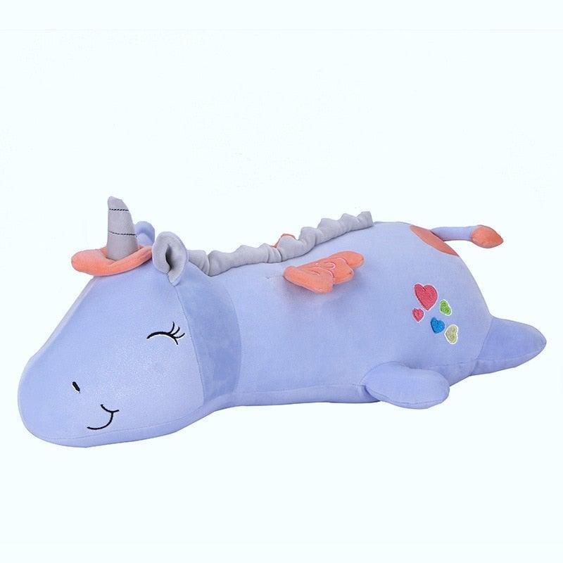GLOWNIRA - Glowing Plush Unicorn for Comforting Bedtime Light
