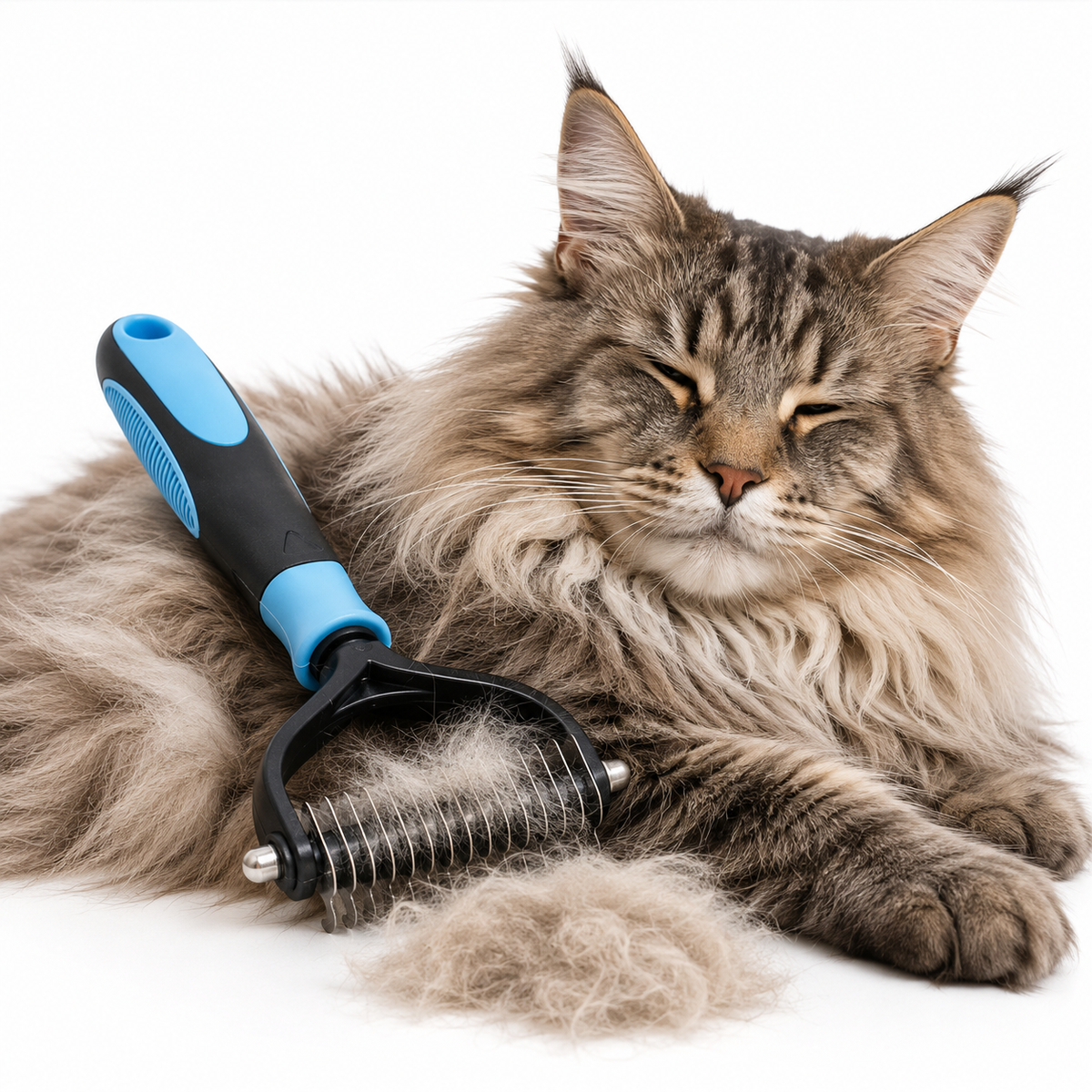 FURVENA - Dual-Sided Pet Brush for Tangle-Free Coats