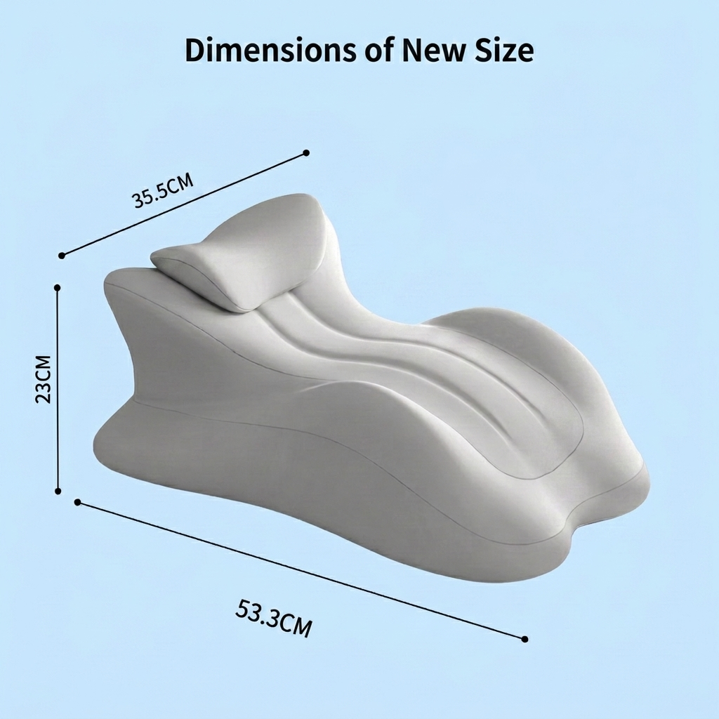 TILVORA - Sculptural Memory Foam Wedge for Intimate Support
