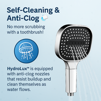 High Pressure Shower Head with Turbo Boost Technology and Filtration