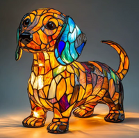 MOSAFAWN - Stained Glass Animal Lamp for a Warm Artistic Glow