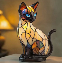 MOSAFAWN - Stained Glass Animal Lamp for a Warm Artistic Glow