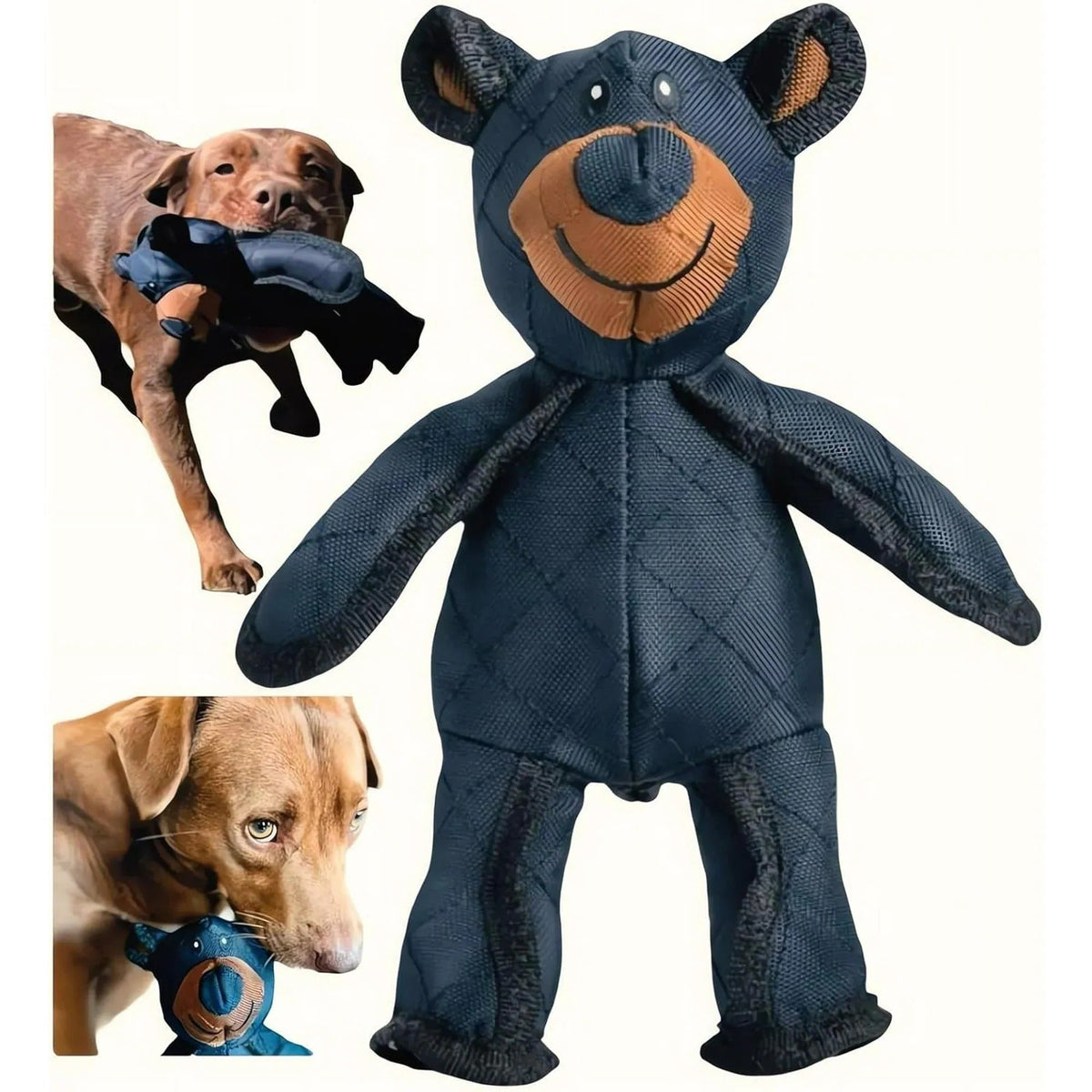 BRUMLIO - Durable Squeaky Bear Toy for Heavy Chewers